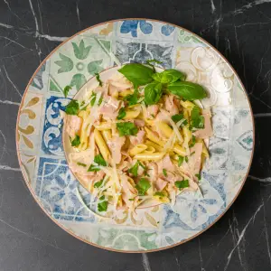Cremige shhinken pasta bei Don Roberto Graz